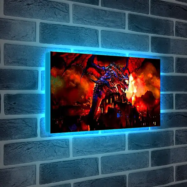 Лайтбокс световая панель - World Of Warcraft