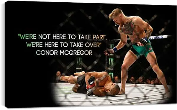 Постер на подрамнике - UFC. MMA. Бой. Конор МакГрегор.