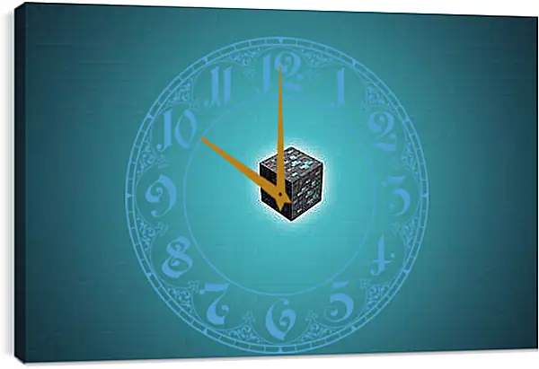 Часы картина - Minecraft