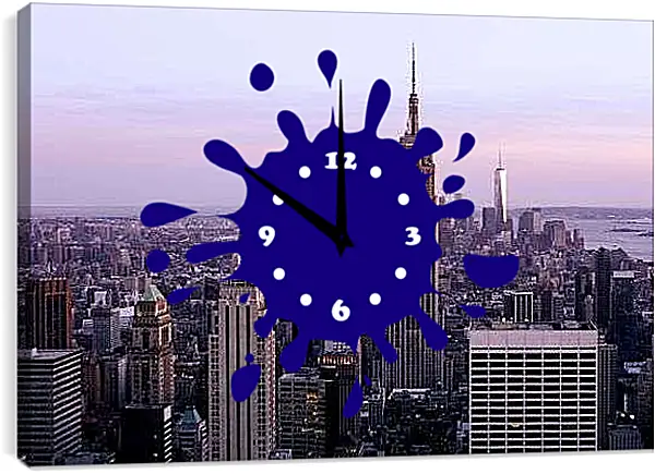 Часы картина - Вечереет