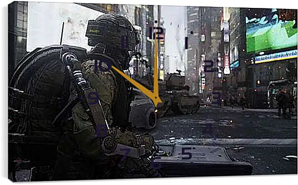Часы картина - Call Of Duty: Advanced Warfare