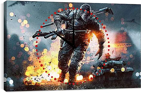 Часы картина - Battlefield 4