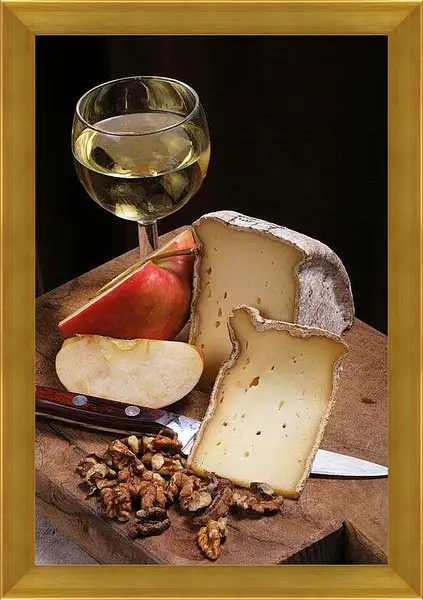 Картина в раме - Закуска под вино. Вкус Жизни.