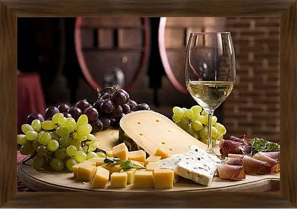 Картина в раме - Сыры к вину. Винная симфония.
