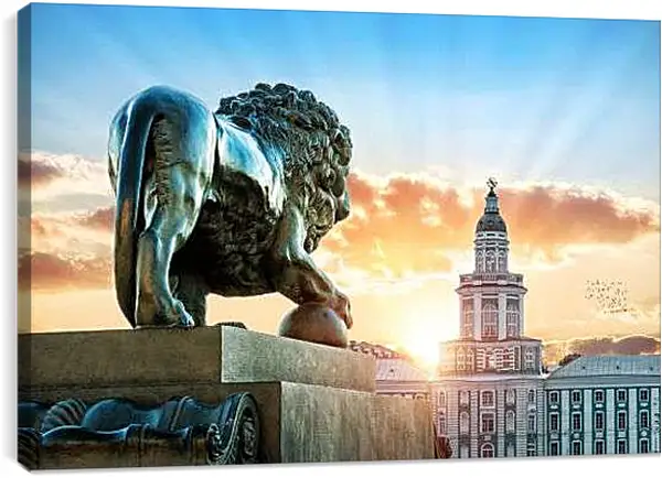 Постер на подрамнике - Адмиралтейская набережная