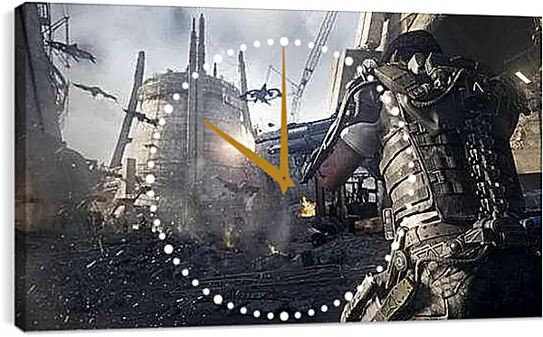Часы картина - Call Of Duty: Advanced Warfare