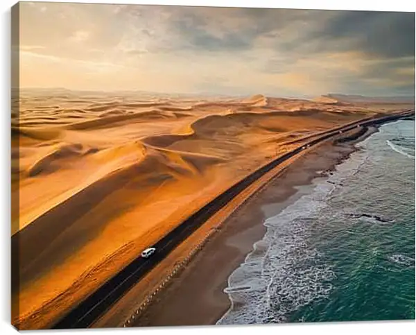 Постер на подрамнике - Дорога на побережье