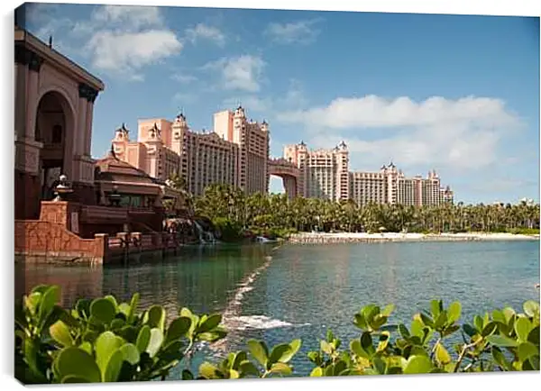 Постер на подрамнике - Пальма Джумейра Атлантис. Дубай