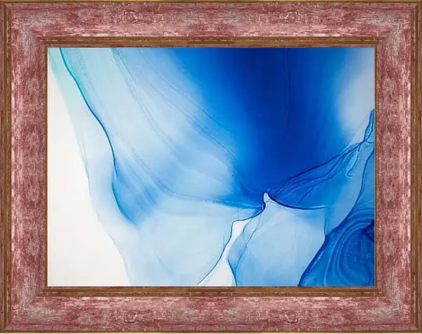 Картина в раме - Abstract vivid blue1. Mari Dein