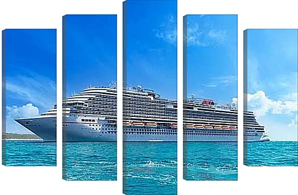 Модульная картина - Большой круизный лайнер