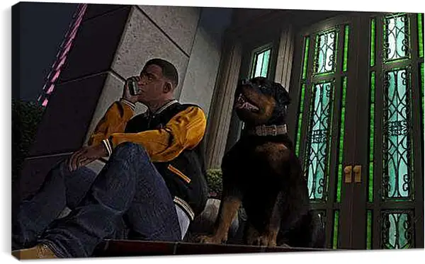 Постер на подрамнике - Grand Theft Auto V