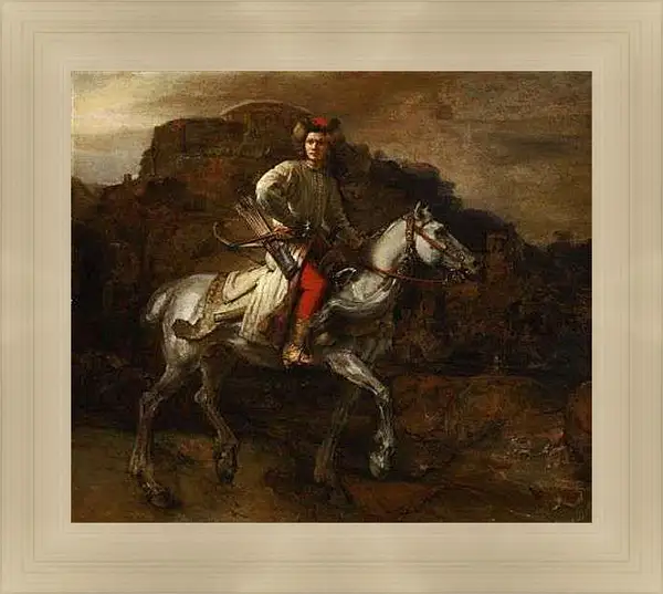 Картина в раме - The Polish Rider. Польский всадник. Рембрандт