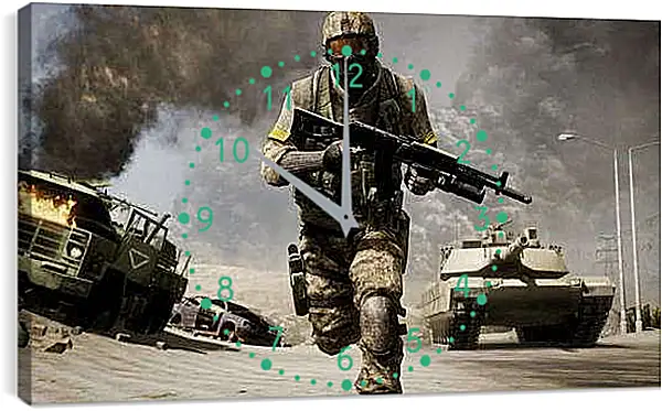Часы картина - Battlefield: Bad Company 2