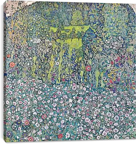 Постер на подрамнике - Gartenlandschaft mit. Густав Климт