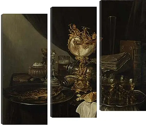 Модульная картина - Still Life with a Nautilus Cup. Натюрморт с чашкой. Виллем Клас Хеда