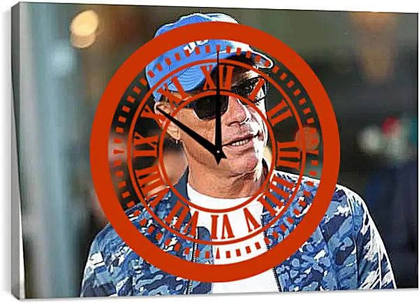 Часы картина - Жан-Клод Ван Дамм. Jean-Claude Van Damme