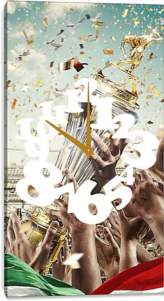 Часы картина - Чемпионство в РПЛ. Локомотив Москва. Lokomotiv Moscow