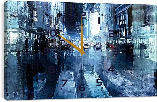 Часы картина - Ночь