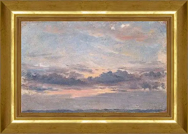 Картина в раме - A Cloud Study Sunset. Джон Констебл