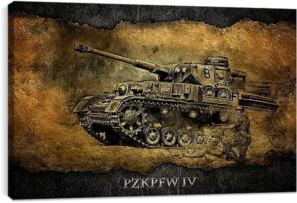 Постер на подрамнике - World Of Tanks