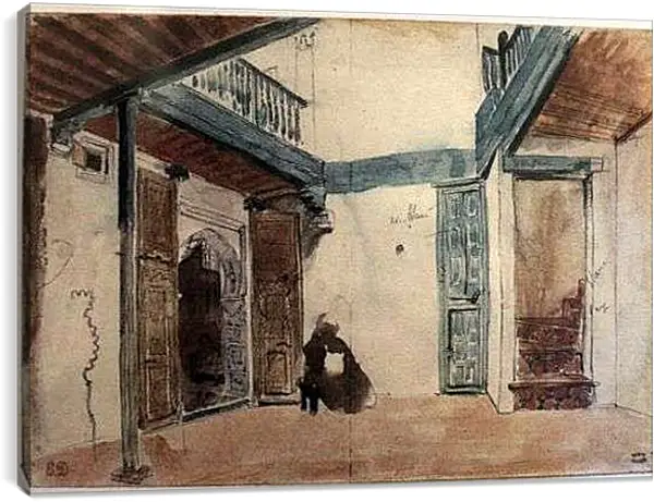 Постер на подрамнике - Sketchbook. Эжен Делакруа