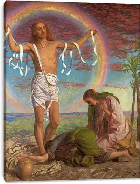 Постер на подрамнике - Иисус Христос и две Марии. Уильям Холман Хант