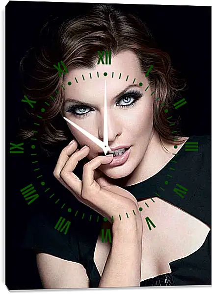 Часы картина - Милла Йовович. Milla Jovovich