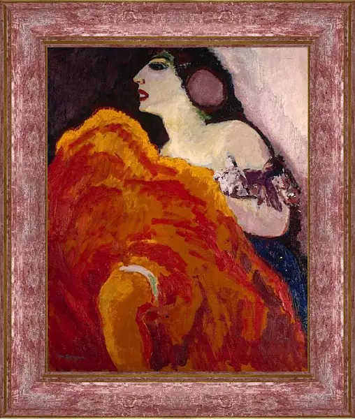 Картина в раме - Красная танцовщица. Кес ван Донген