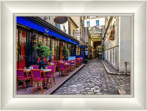 Картина в раме - Французское кафе