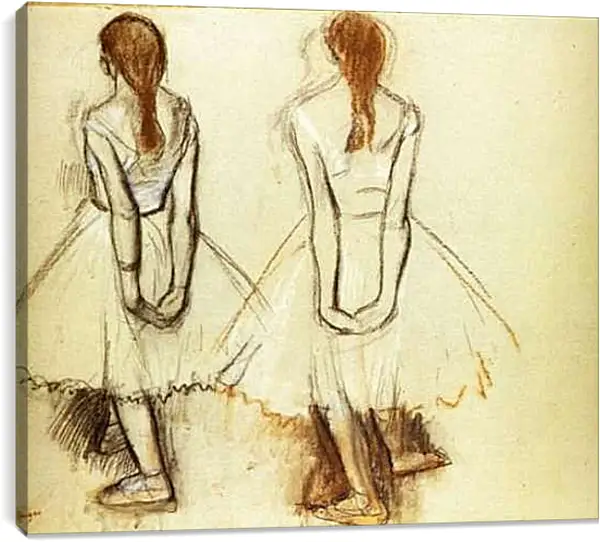 Постер на подрамнике - Etude pour la Petite danseuse de quatorze ans. Эдгар Дега