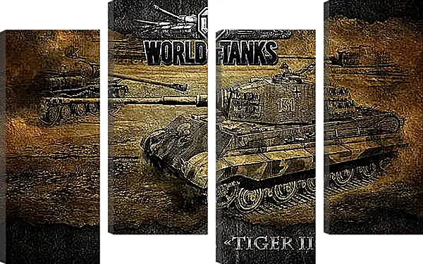 Модульная картина - World Of Tanks