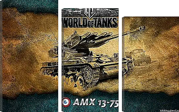 Модульная картина - World Of Tanks