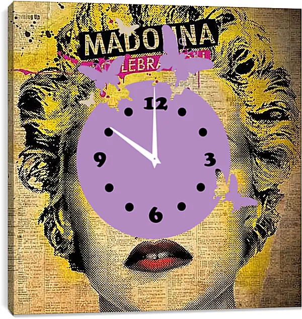 Часы картина - Madonna - Мадонна