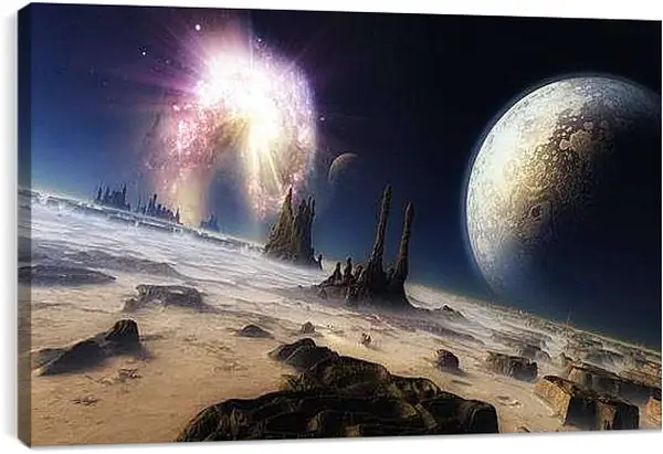 Постер на подрамнике - Космос