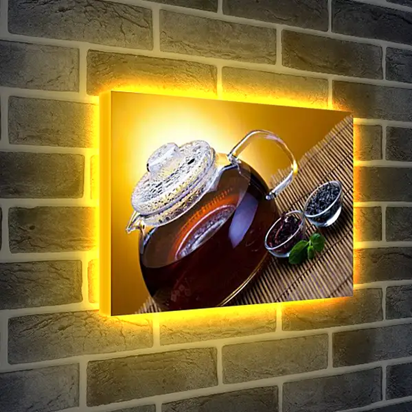 Лайтбокс световая панель - Чай и заварка. Чайная Гармония.