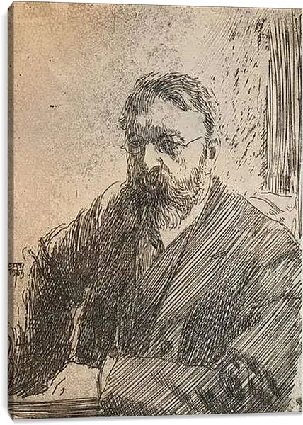 Постер на подрамнике - Hugo Tigerschiold. Андерс Цорн