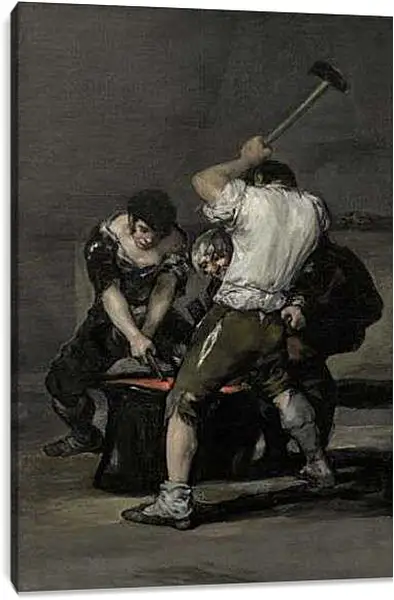 Постер на подрамнике - Кузнеца. Франсиско Гойя