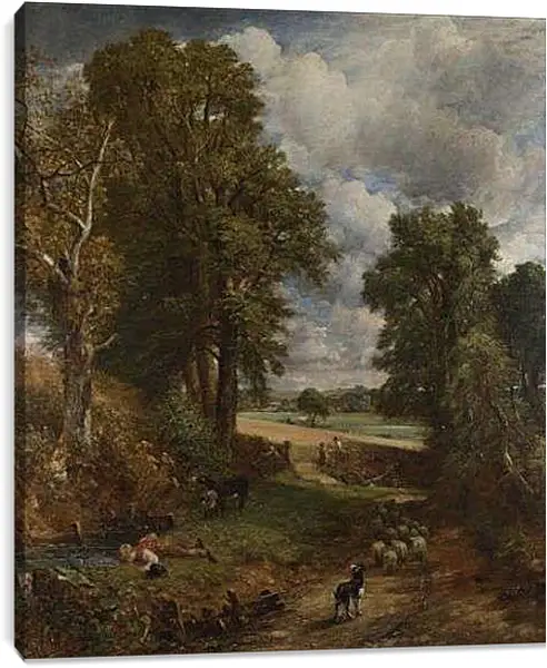 Постер на подрамнике - The Cornfield. Джон Констебл