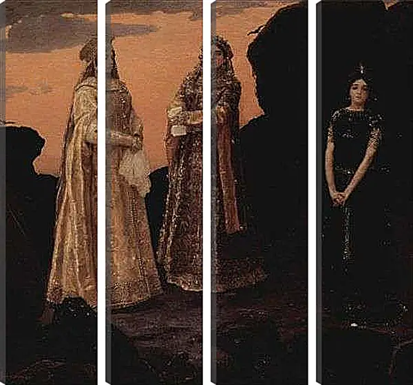 Модульная картина - Три царевны подземного царств. Виктор Васнецов