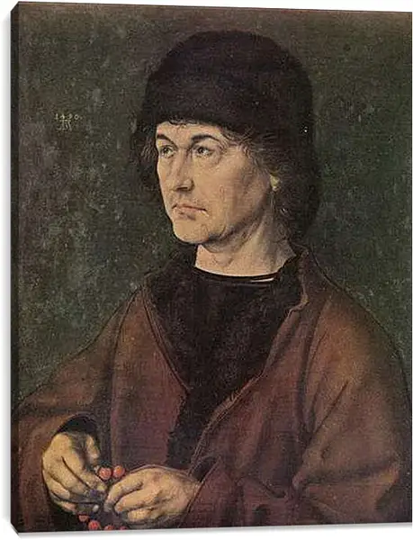 Постер на подрамнике - Portrat Albrecht Dü. Альбрехт Дюрер Старший. Альбрехт Дюрер