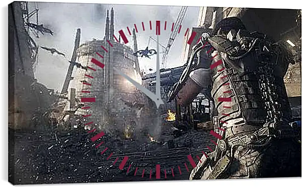 Часы картина - Call Of Duty: Advanced Warfare