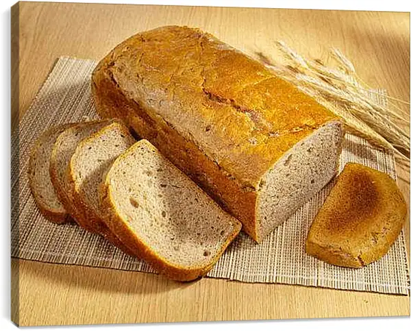 Постер на подрамнике - Хлеб на столе. Хлеб на столе.