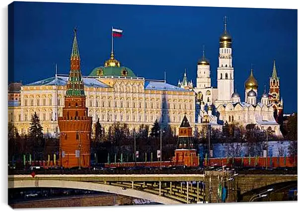 Постер на подрамнике - Московский Кремль