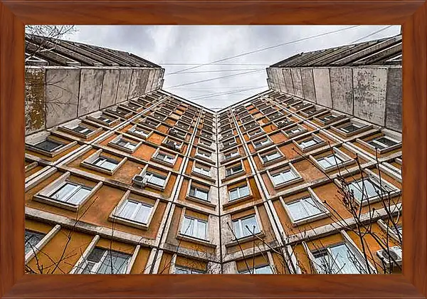 Картина в раме - Городской пейзаж