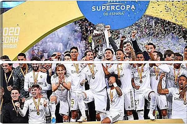 Модульная картина - Победа в суперкубке Испании. Реал Мадрид. Real Madrid