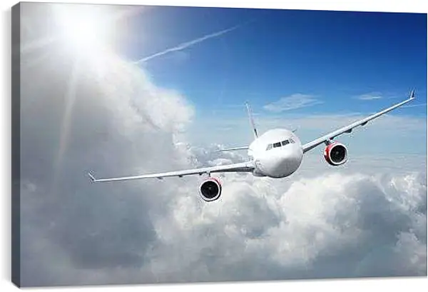 Постер на подрамнике - Среди облаков