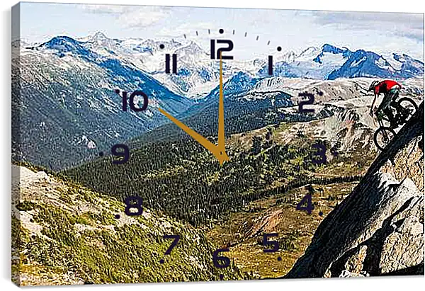 Часы картина - Спуск с горы