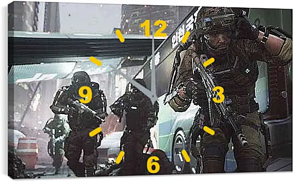 Часы картина - Call Of Duty: Advanced Warfare