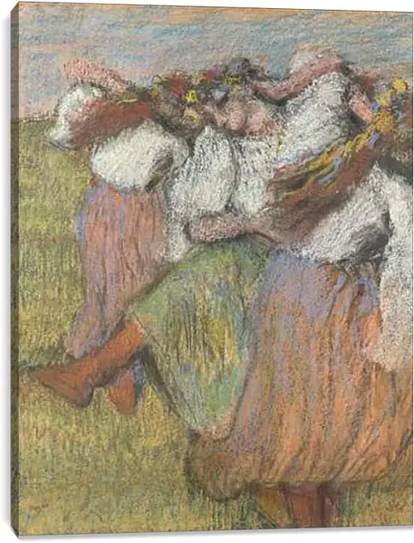 Постер на подрамнике - Russian Dancers. Эдгар Дега