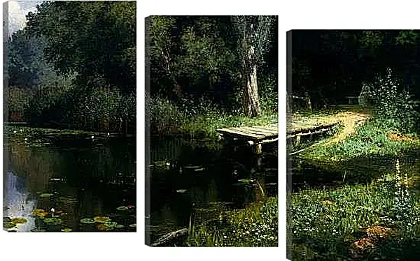 Модульная картина - Заросший пруд. Поленов Василий